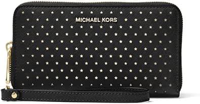 michael kors jet set perforated leather smartphone wristlet